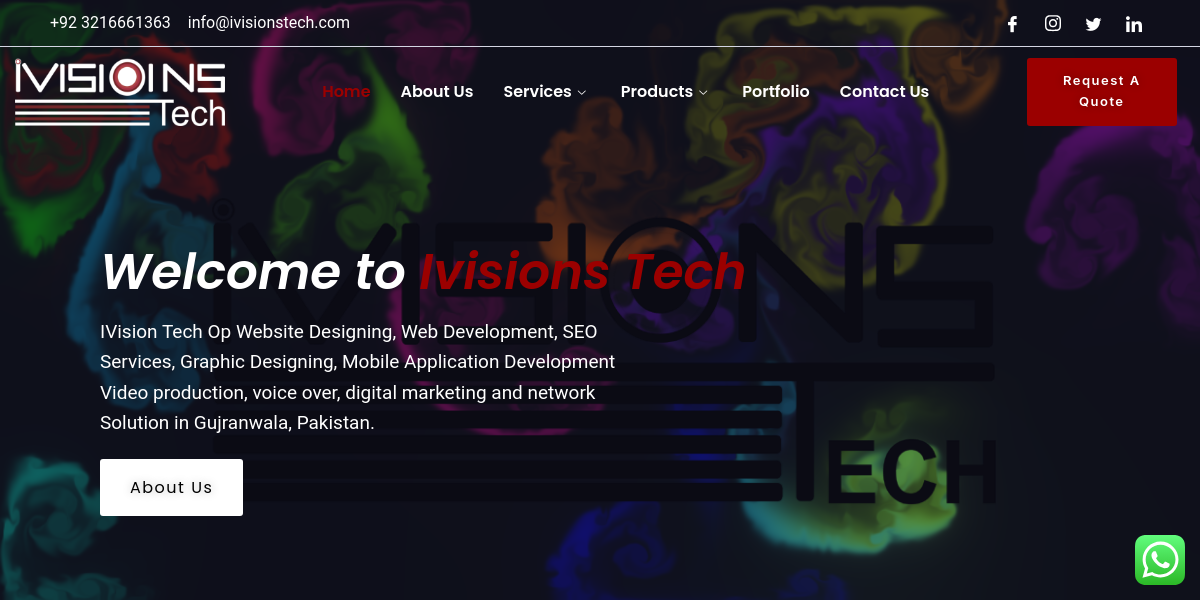 IvisionsTech Software House ( Website & App Design And Development | Website Hosting | Graphics Designers | App | Web) Software House